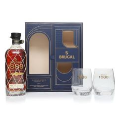 Brugal 1888 Gift Set (with 2x Glasses) Rum