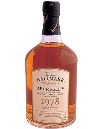 Aberfeldy 1978 22 jaar oud Vintage Hallmark