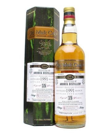 Ardbeg 1991 15 jaar oud Rum Cask #3060 Douglas Laing Old Malt Cask