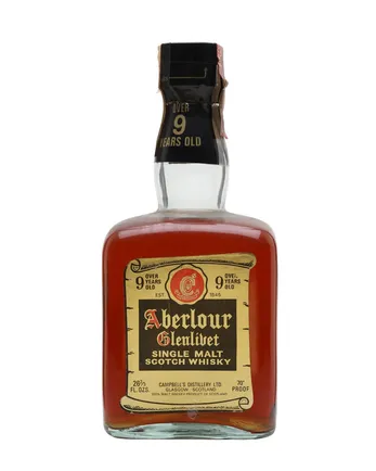 Aberlour Glenlivet 9 jaar oud Bottled 1970s