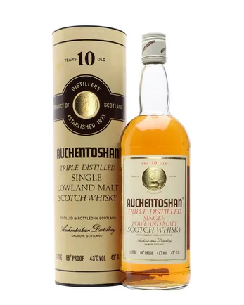 Auchentoshan 10 jaar oud Travel Retail Bottled 1980s
