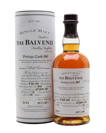 Balvenie 1967 32 jaar oud Cask 9909