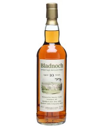 Bladnoch 2001 10 jaar oud Cask #89 Sherry Cask