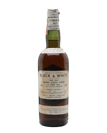 Black & White 8 jaar oud Bottled 1930s