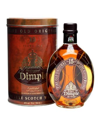 Dimple 15 jaar oud (flat fronted bottle)