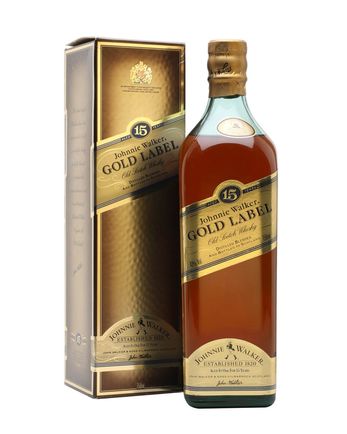Johnnie Walker 15 jaar oud Gold Label Bottled 1980s