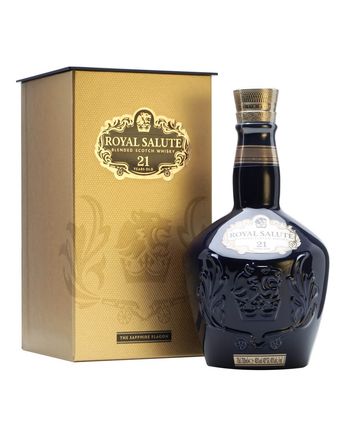 Royal Salute 21 jaar oud Blue Wade Decanter