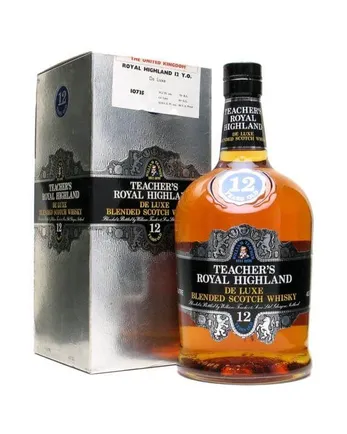 Teacher's 12 jaar oud Royal Highland Bottled 1980's