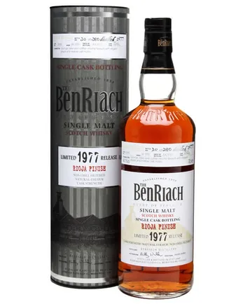 Benriach 1977 34 jaar oud Cask #2588 Rioja Finish
