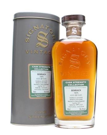 Benriach 1975 28 jaar oud Sherry Cask Signatory Cask Strength Collection