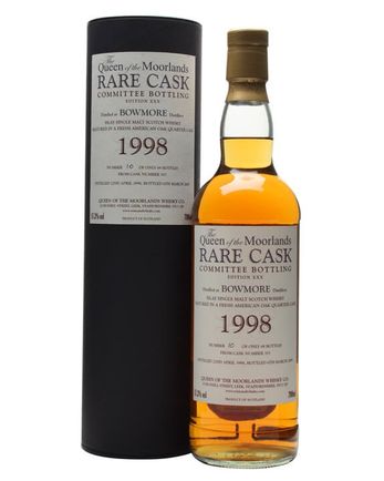 Bowmore 1998 10 jaar oud Cask #353 Queen of the Moorlands
