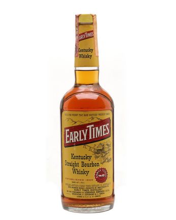 Early Times 4 jaar oud Bottled 1980s New Label
