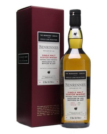 Benrinnes 1996 12 jaar oud Managers' Choice