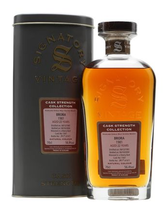 Brora 1981 22 jaar oud Sherry Butt Signatory