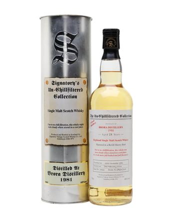Brora 1981 21 jaar oud Signatory