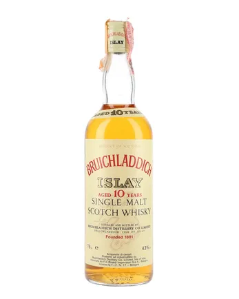 Bruichladdich 10 jaar oud Bottled 1980's 75cl