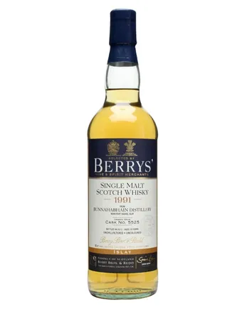 Bunnahabhain 1991 20 jaar oud Cask #5525 Berry Bros & rudd