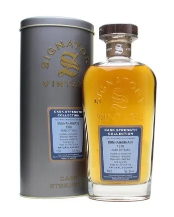 Bunnahabhain 1978 30 jaar oud Cask #2585 Signatory Cask Strength Collection
