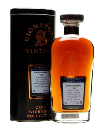 Bunnahabhain 1988 24 jaar oud Sherry Cask Signatory Cask Strength Collection