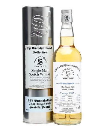 Bunnahabhain 1997 14 jaar oud Cask #5685 5687 Peated Signatory Un-Chillfiltered Collection