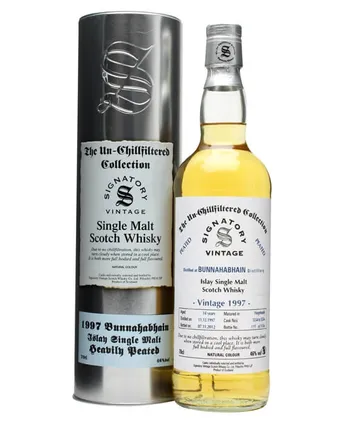 Bunnahabhain 1997 14 jaar oud Cask #5554-6 Peated Signatory Un-Chillfiltered Collection