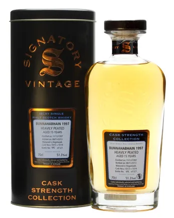 Bunnahabhain 1997 15 jaar oud Signatory Cask Strength Collection