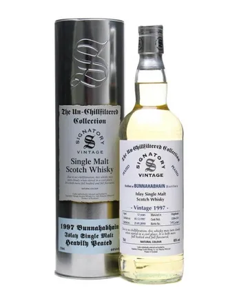 Bunnahabhain 1997 12 jaar oud Unchilfiltered Peated Signatory Un-Chillfiltered Collection