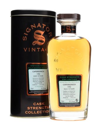 Caperdonich 1992 19 jaar oud Cask #46238 Signatory Cask Strength Collection