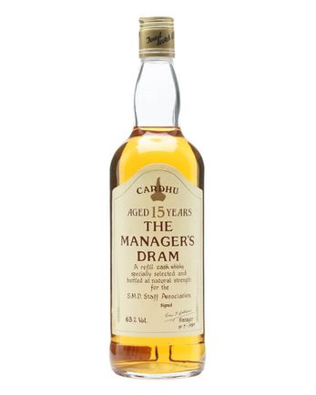 Cardhu 15 jaar oud Manager's Dram Bottled 1980s