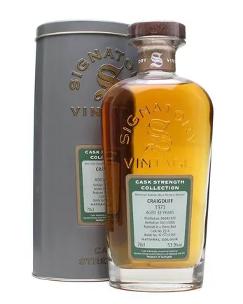 Craigduff 1973 32 jaar oud Sherry Butt Signatory Cask Strength Collection Bottled 2005