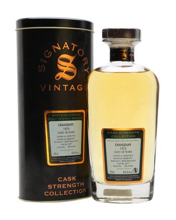 Craigduff 1973 38 jaar oud Sherry Cask #2517 Signatory Cask Strength Collection