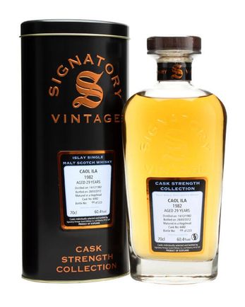 Caol Ila 1982 29 jaar oud Cask #6482 Signatory Cask Strength Collection