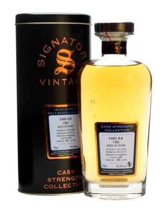 Caol Ila 1982 30 jaar oud Cask #6487 Signatory Cask Strength Collection