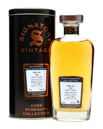 Caol Ila 1983 27 jaar oud Cask #5284 Signatory
