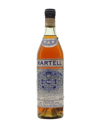 Martell 3 Star Cognac Spring Cap Bottled 1950s