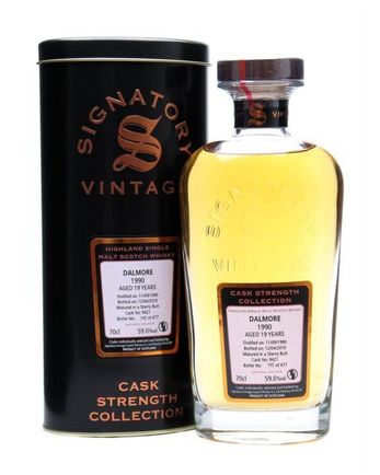 Dalmore 1990 19 jaar oud Sherry Butt #9421 Signatory Cask Strength Collection