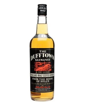 Dufftown 8 jaar oud Black Red Label Bottled 1970s