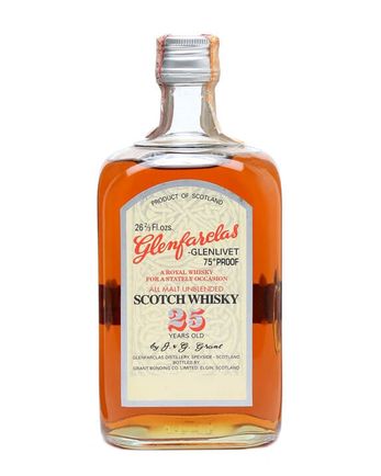 Glenfarclas 25 jaar oud Royal Whisky Bottled 1970s