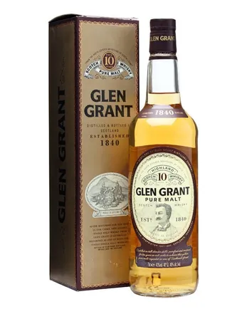Glen Grant 10 jaar oud Bottled 1990s Major's Portrait Label