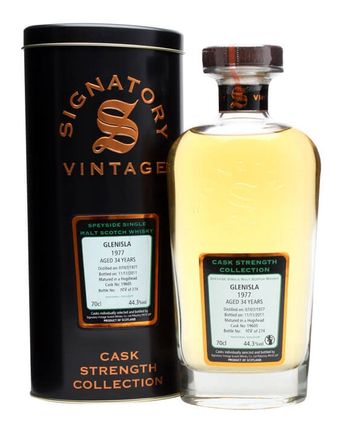 Glenisla 1977 34 jaar oud Cask #19605 Signatory Cask Strength Collection