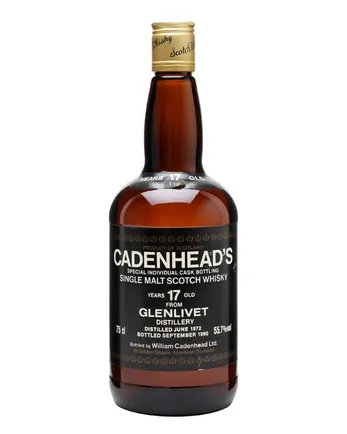 Glenlivet 1972 17 jaar oud Cadenhead's
