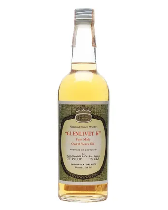 Glenlivet K Pure Malt 8 jaar oud Hatch Mansfield Independent Bottling