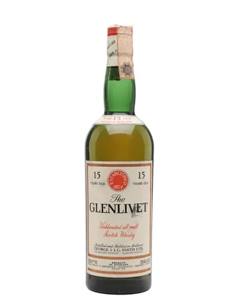 Glenlivet 15 jaar oud Bottled 1960s