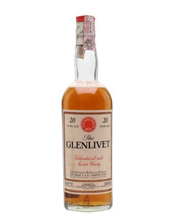 Glenlivet 20 jaar oud Baretto Import