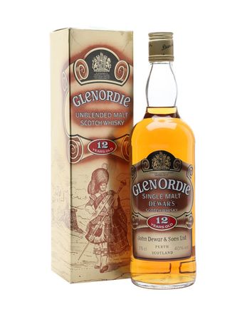 Glenordie 12 jaar oud Bottled 1980's 75cl