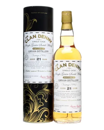 Girvan 1992 21 jaar oud Cask #HH9451 Clan Denny