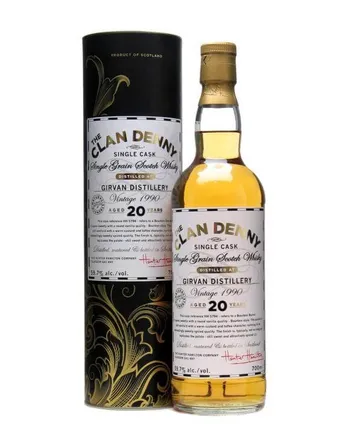 Girvan 1990 20 jaar oud Clan Denny Single Grain Douglas Laing