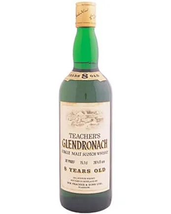 Glendronach 8 jaar oud Teacher's Bottled 1980's