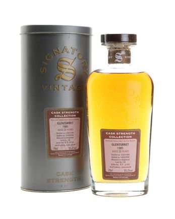 Glenturret 1985 22 jaar oud Signatory Cask Strength Collection