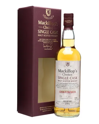 Highland Park 1991 10 jaar oud Cask #8091 Mackillop's Choice